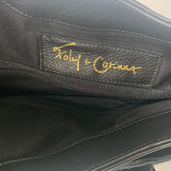 Foley & Corinna black pebbled leather jet setter shoulder bag - Picture 8 of 12